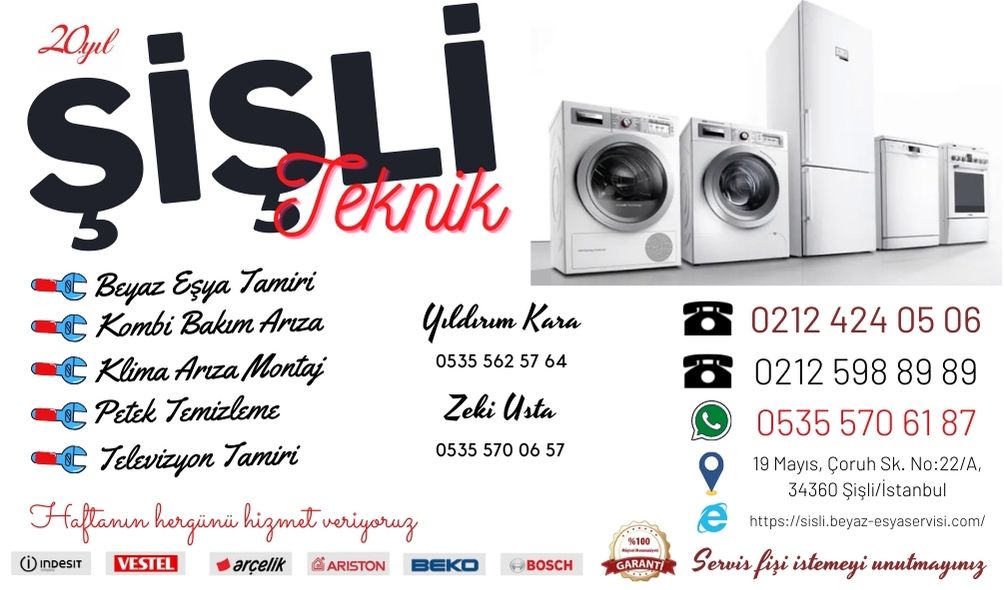 şişli beyaz eşya servisi