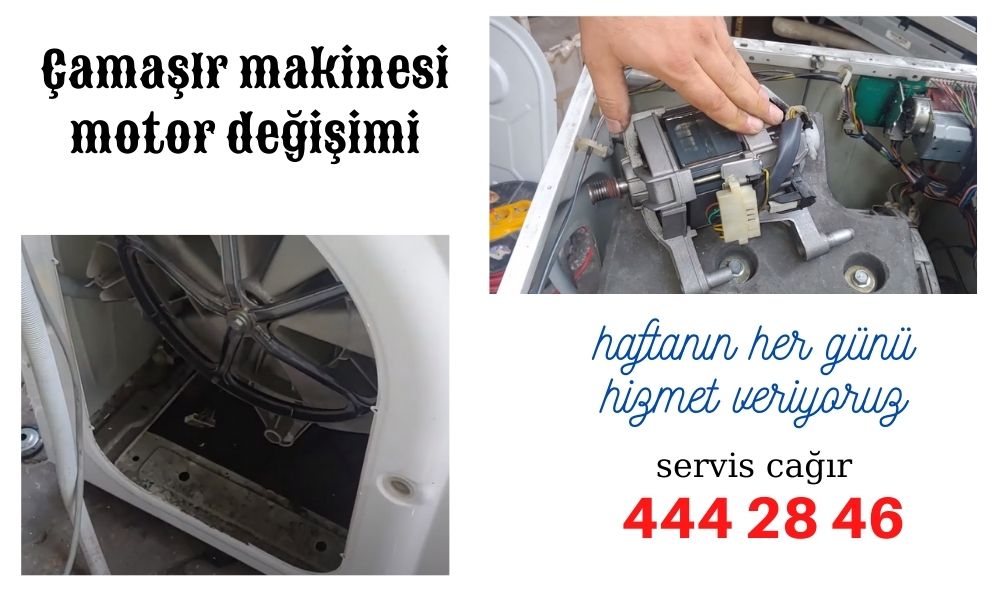 çamaşır makinası motor değişimi