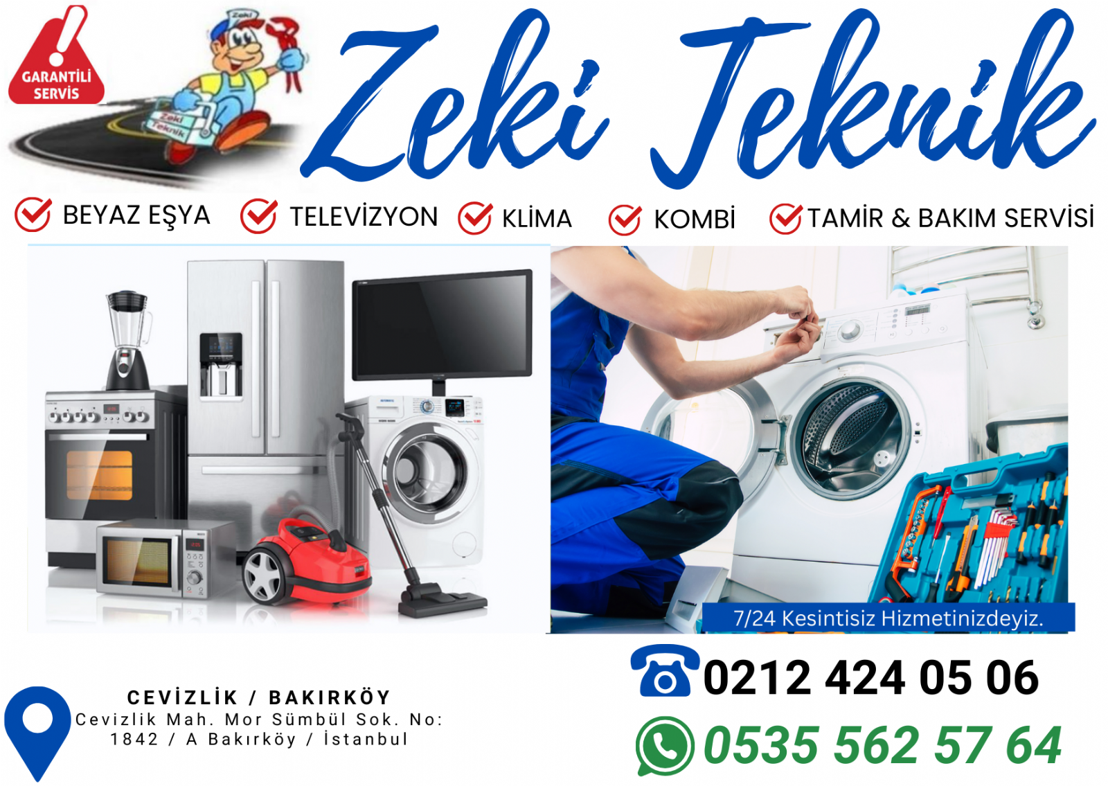 Cevizlik Beyaz Eşya Servisi 