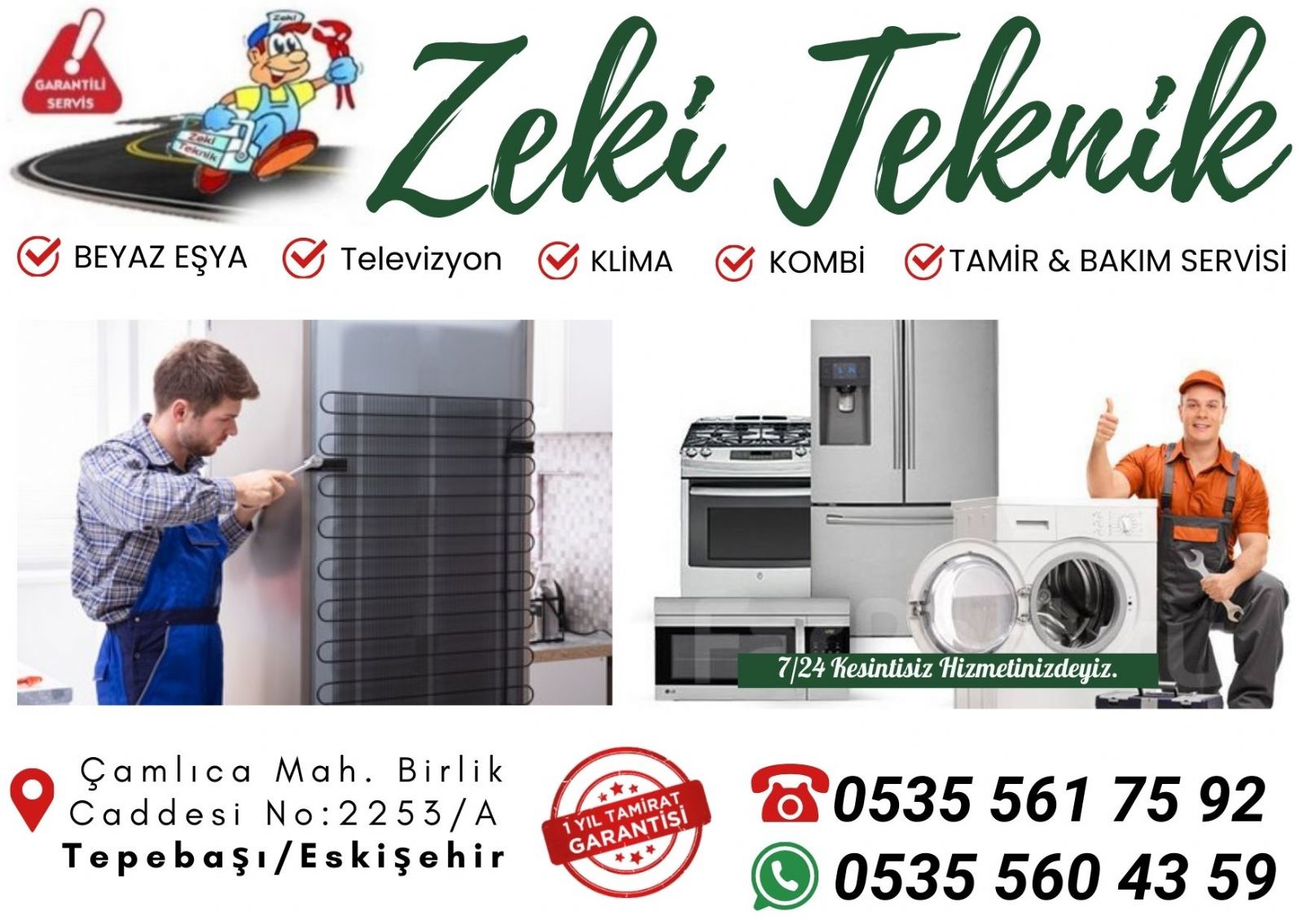 Eskişehir Beyaz Eşya Servisi 