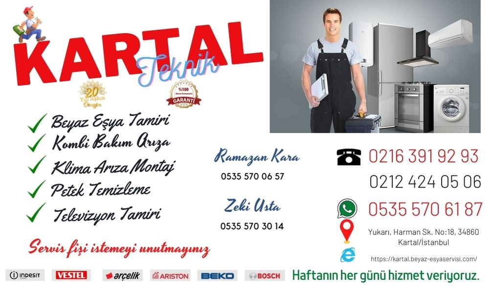 kartal beyaz eşya servisi