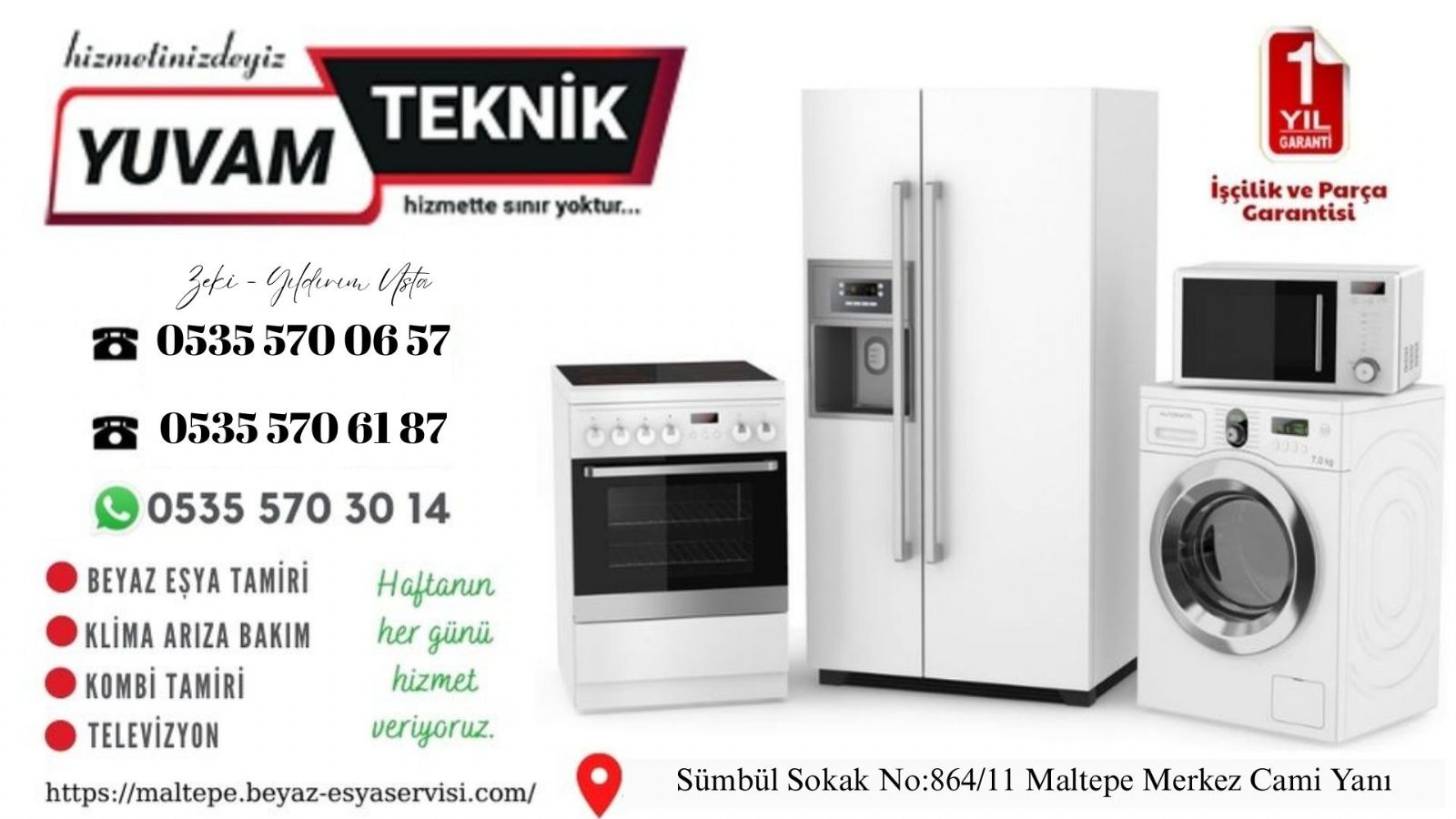 Maltepe Beyaz Eşya Servisi