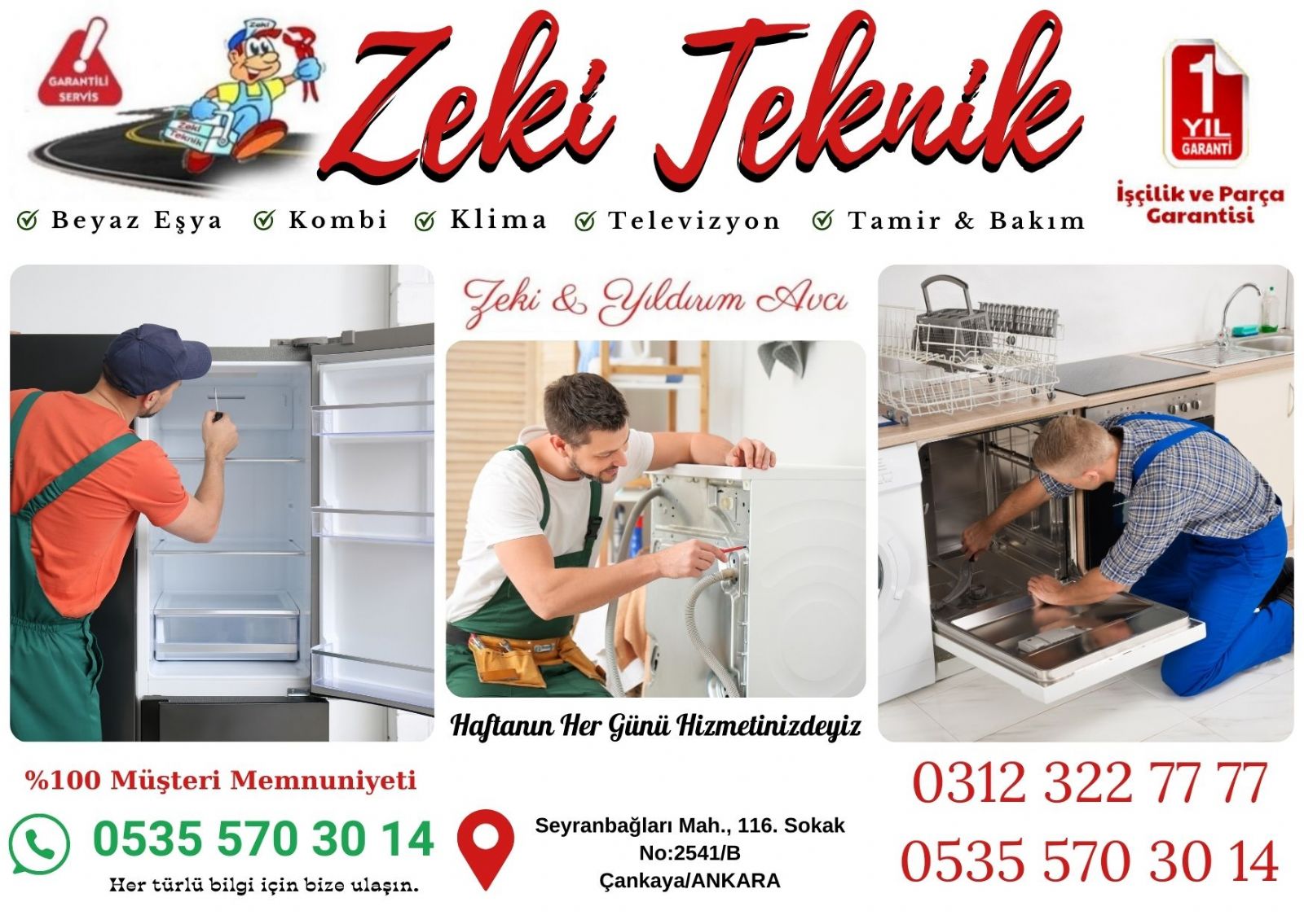 Seyranbağları Beyaz Eşya Servisi