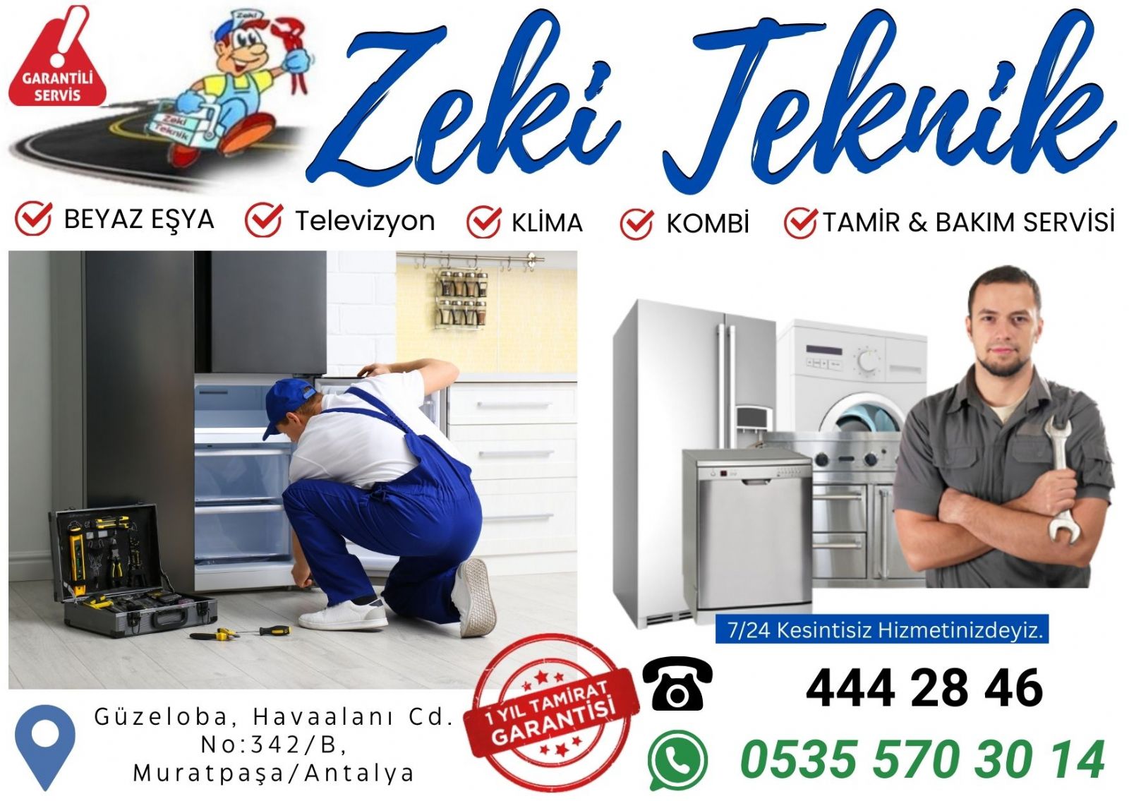 Güzeloba  Beyaz Eşya Servisi