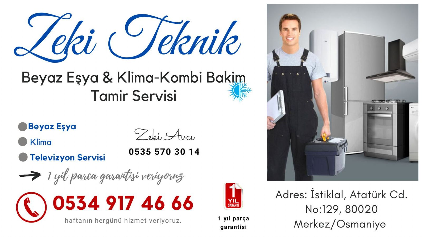 Osmaniye Beyaz Eşya Servisi