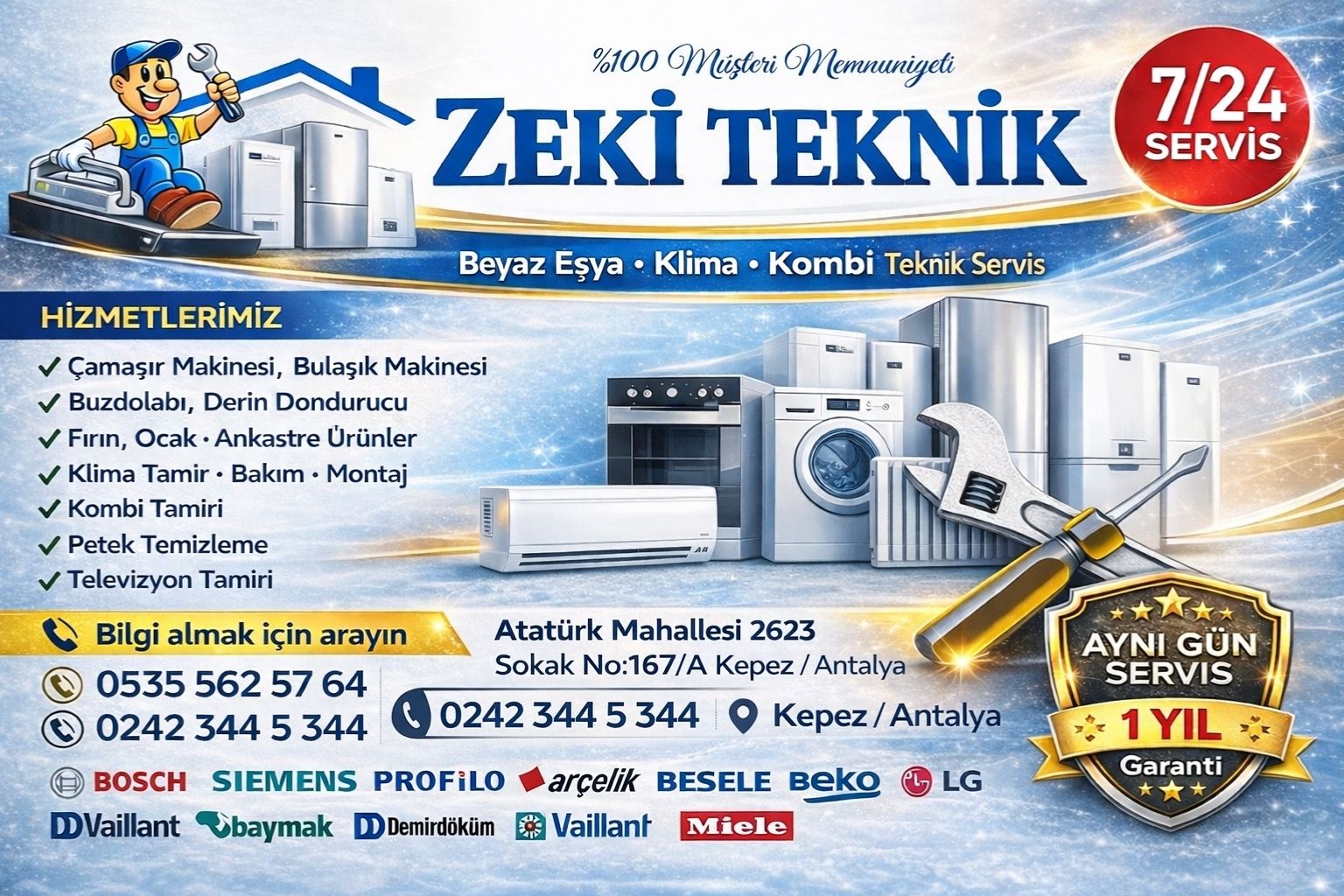 Kepez Beyaz Eşya Servisi