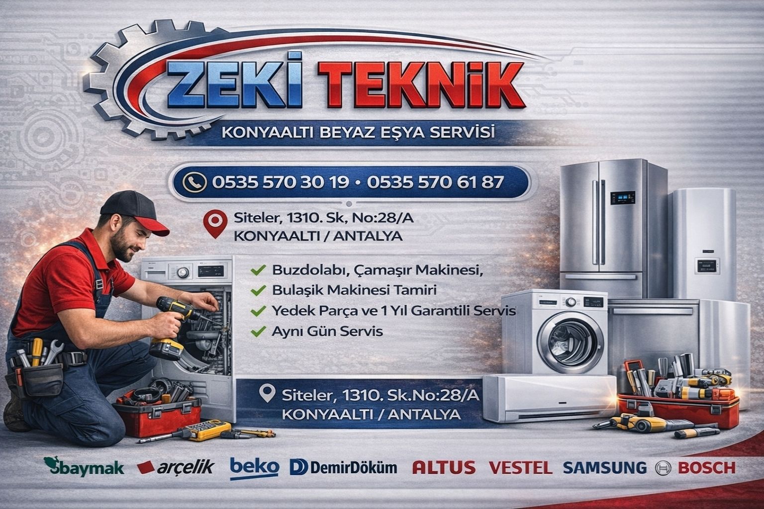 Konyaaltı Beyaz Eşya Servisi 