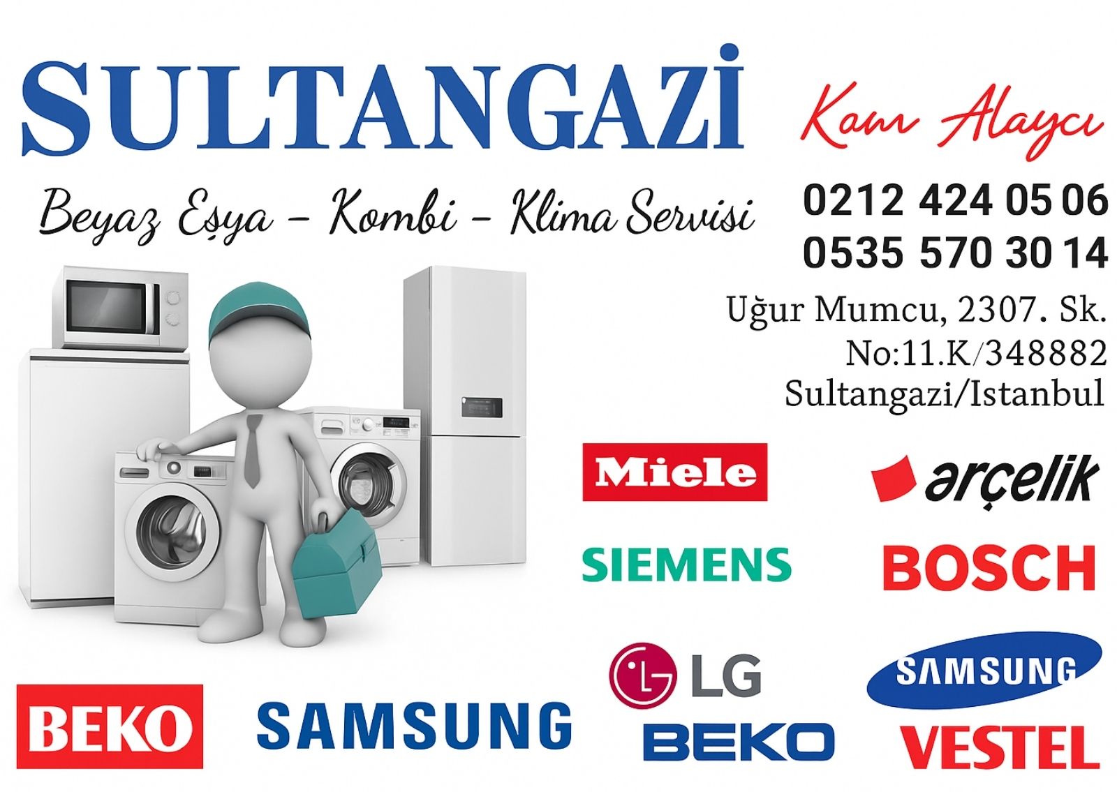 Sultangazi Beyaz Eşya Servisi